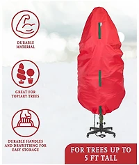Florida Brands Upright Christmas Tree Storage Bag For Topiary and Holiday up to ft Tall