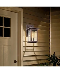 Flynama 1 Set Oil Rubbed Bronze not Motion Sensing Outdoor Hardwired Wall Lantern Sconce with No Bulbs Included