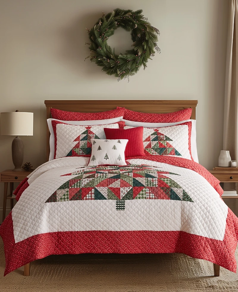 Levtex Patchwork Pine Stitching 2-Pc. Quilt Set, Twin/Twin Xl