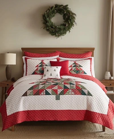 Levtex Patchwork Pine Stitching 2-Pc. Quilt Set, Twin/Twin Xl