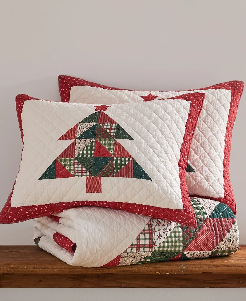 Levtex Patchwork Pine Stitching 2-Pc. Quilt Set, Twin/Twin Xl