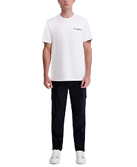 Karl Lagerfeld Paris Men's Peached Slim-Fit Cargo Pants