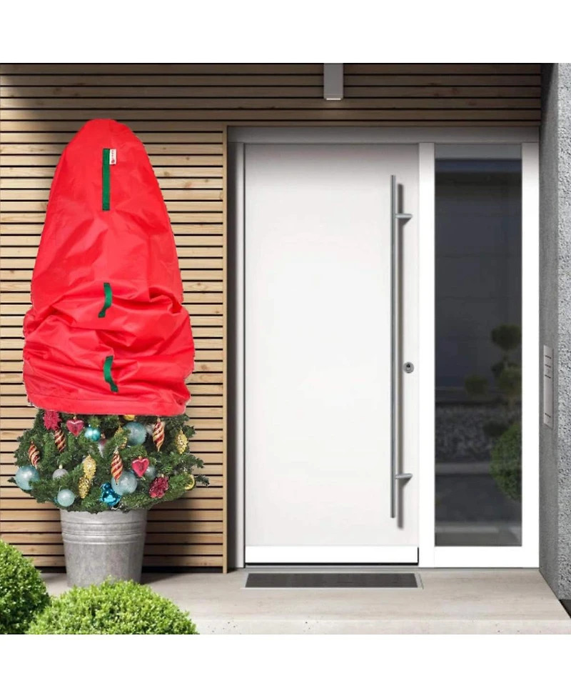 Florida Brands Upright Christmas Tree Storage Bag For Topiary and Holiday Tree up to 9 ft Tall