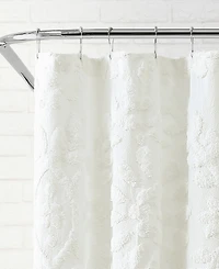 Peri Home Chenille Laurel Cotton Shower Curtain, 72" x