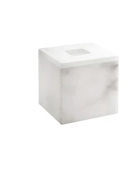 Cassadecor Corden Alabaster Tissue Box Cover