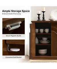 Hulala Home Rando Transitional 35'' Tall 2 - Door Accent Cabinet with Adjustable Shelves