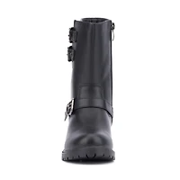 Olivia Miller Little Girls Moto Lug Sole Boots
