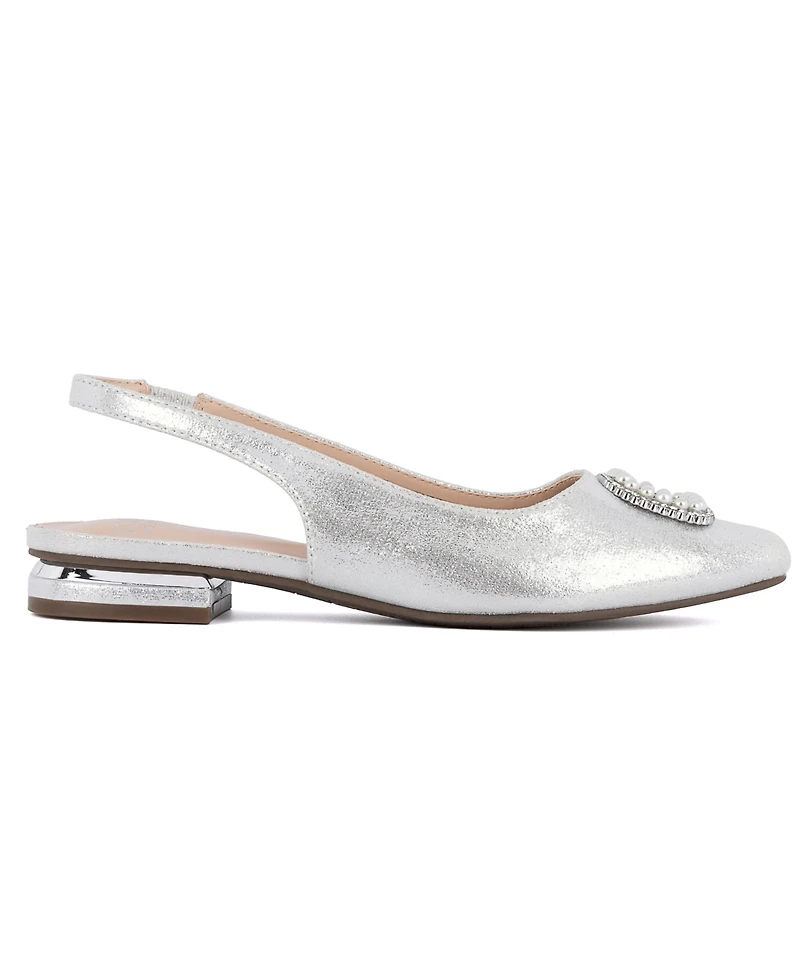 Jones New York Women's Quarry Pointed Toe Slingback Flats