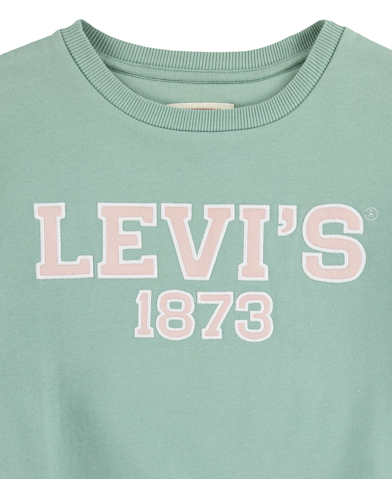Levi's Big Girls Collegiate Crew Sweatshirt