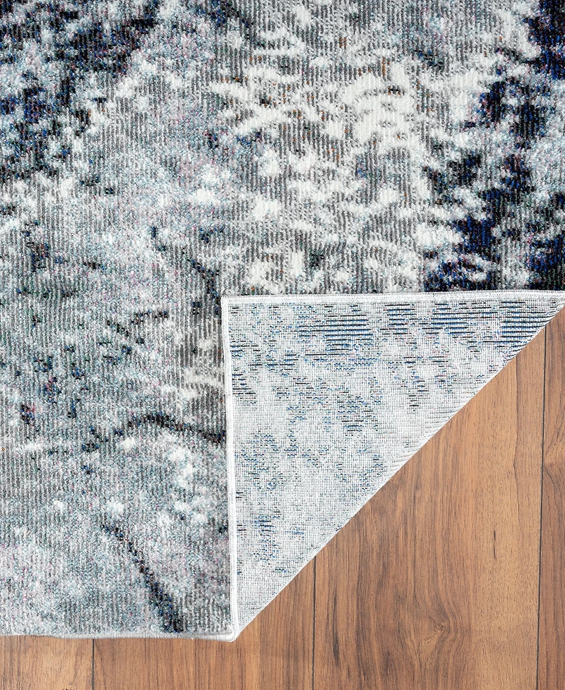 Closeout! Lr Home Tempest Abstract Arctic Glacier 5' x 7'6" Area Rug