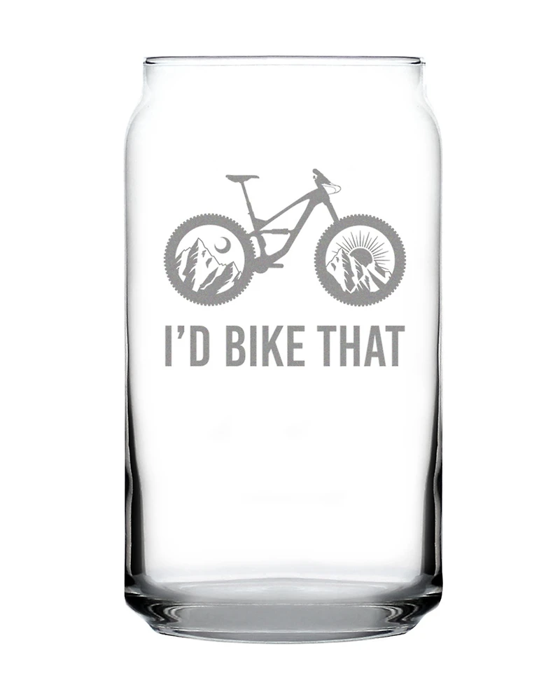 Bevvee I'd Bike That Beer Can Pint Glass