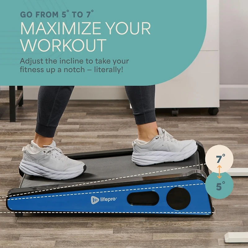 LifePro 30in Portable Under Desk Mini Treadmill – Compact Walking Pad, Max 3 Mph, 220Lbs Capacity
