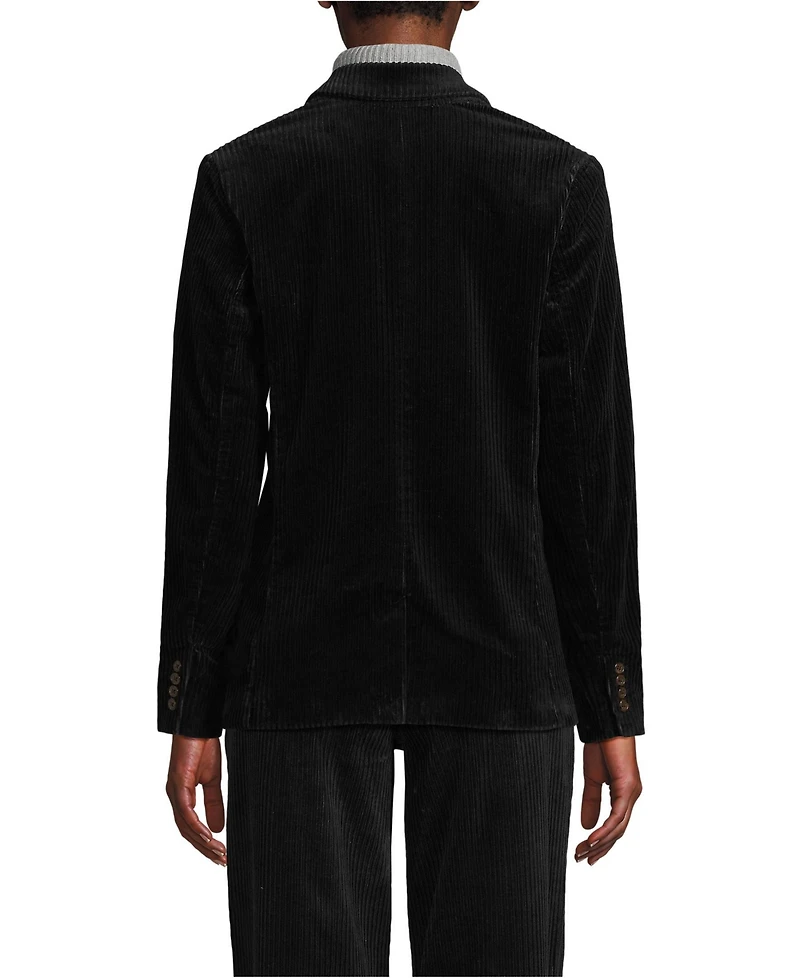 Lands' End Women's Wide Wale Corduroy Blazer