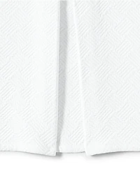 Lands' End Basketweave Cotton Matelasse Bedskirt