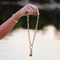 Non-Tarnishing Gold filled, 3mm Ball and Freshwater Pearl Stretch Bracelet