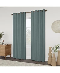 Linen Slub Blackout Grommet Pair (2 Panels