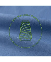 Awesome Home Recycled Cotton Blend Ruffle Tie Top Curtains Pair, Bleached Mauve, 52"×84"