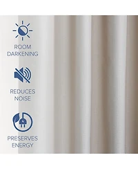 Textured Blackout Grommet Curtains Pair(2 panels