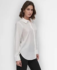 Dkny Women's Button-Front Blouse