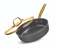 Granitestone Armor Max Gold 4 quart Hard Anodized Ultra Release Deep Saute Pan
