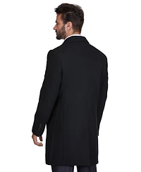 Braveman Men's Tailored Wool Blend Notch Collar Walker Car Coat