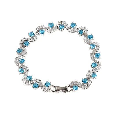 Sohi Women's Swirl Tennis Bracelet