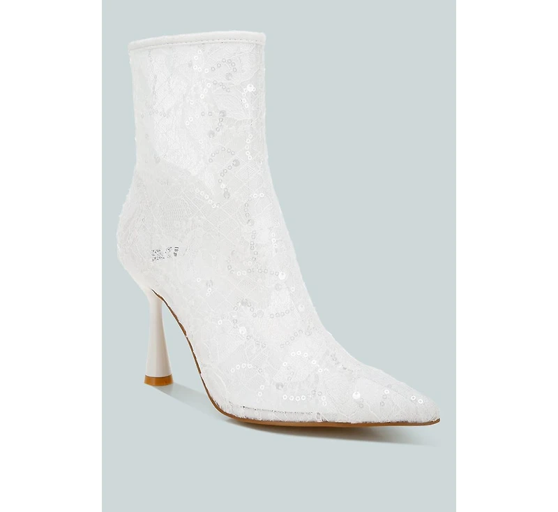 Samia Sequin Lace Boots