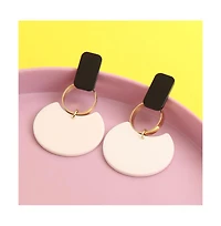 Sohi Women's Block Drop Earrings