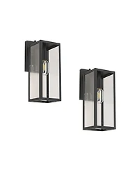Flynama Dusk to Dawn Sensor Outdoor Wall Lantern Wall Sconce, Waterproof Outdoor Wall Lamps, Outdoor Wall Light, Matte Black