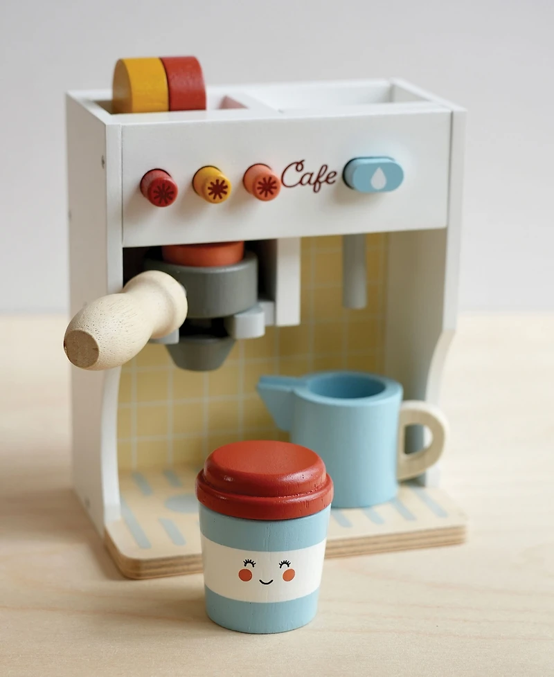 Mentari Toys Barista Play Kitchen Accessories Coffee Maker Toy