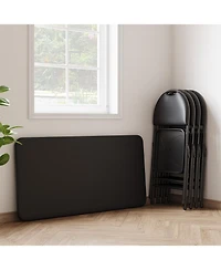 gaomon 5-Piece Card Table Set,Folding Card Table and Chair Set of 5 Portable with Padded Tabletop