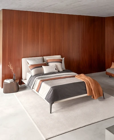 Closeout! Boss Home by Hugo Boss Carlow 300 Thread Count Cotton Sateen Fitted Sheet, Queen