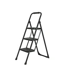 3 Step Ladder Portable Folding Ladder Stool for Adults with Wide Anti-Slip Pedal