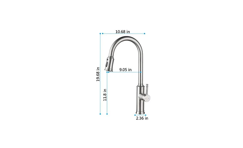 Slickblue Kitchen Faucet with Pull-Out Spray Head for Enhanced Functionality and Easy Cleaning