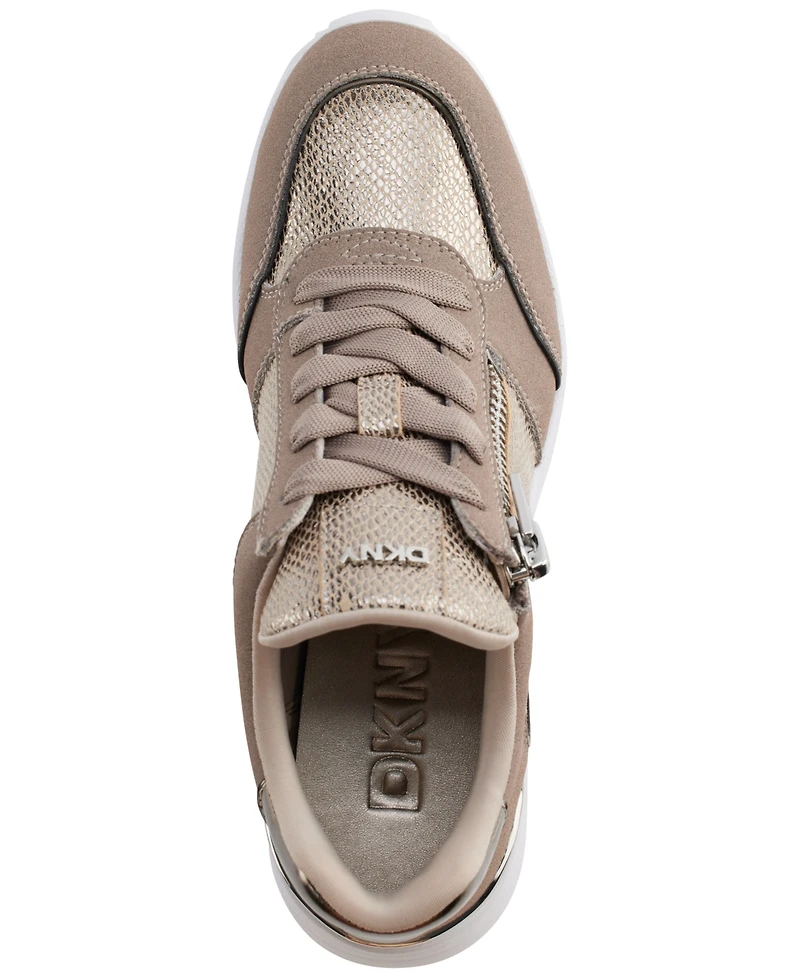 Dkny Women's Kalina Lace Up Wedge Sneakers