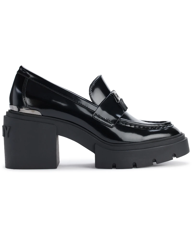 Dkny Women's Texas Heeled Platform Loafers