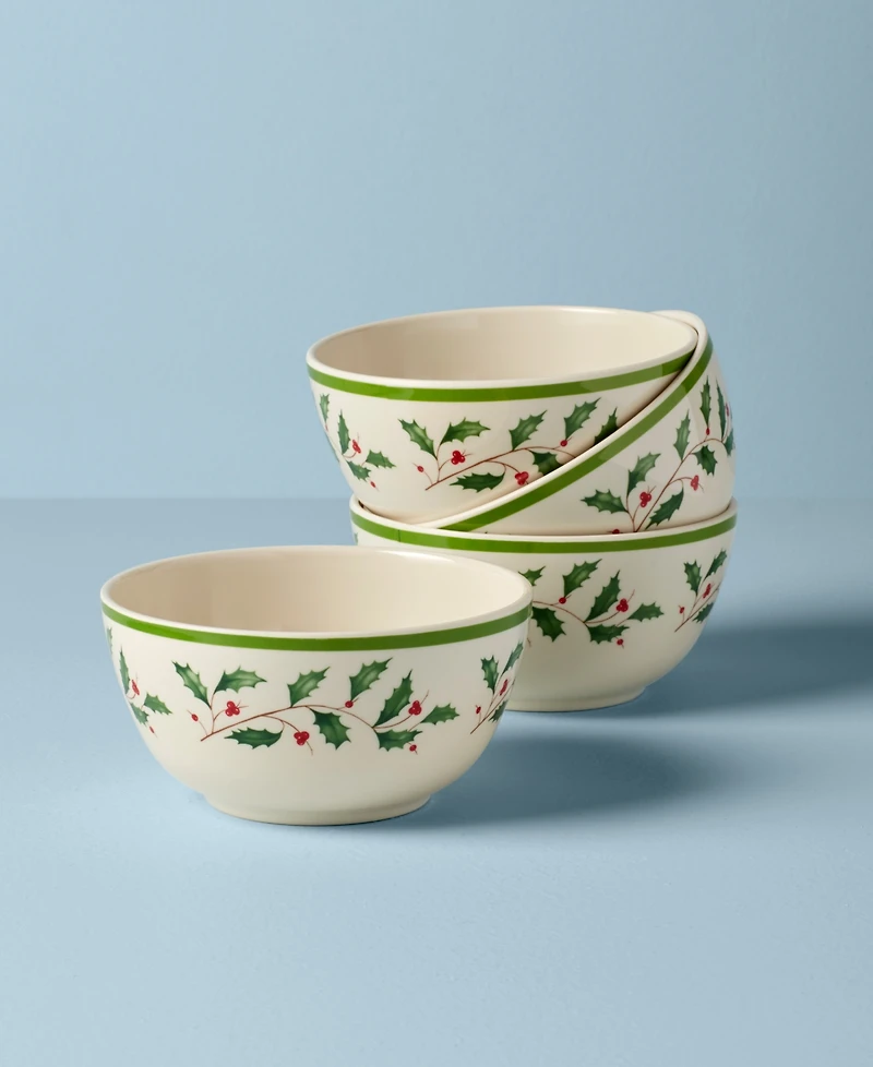 Lenox Holiday Melamine All Purpose Bowls, Set of 4