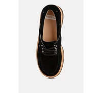 Cuckatoos Chunky Suede Oxford Loafers
