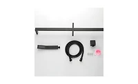 Slickblue Eco-Performance Handheld Shower: Matte Black Shower Head with 28-Inch Slide Bar and 59-Inch Hose