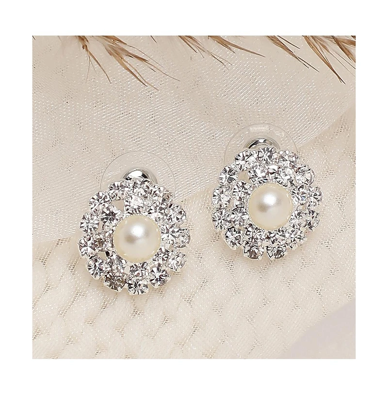 Sohi Women's Embellished Stud Earrings