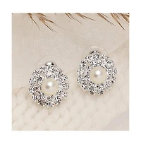 Sohi Women's Embellished Stud Earrings