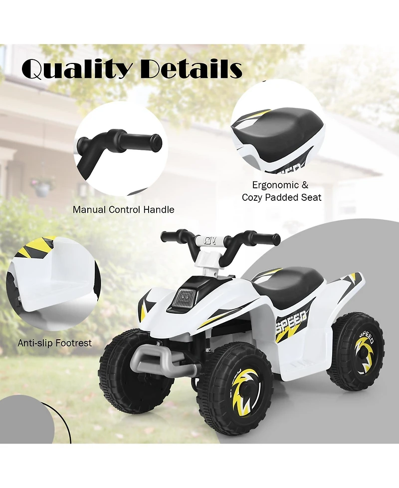 Hongge 6V Kids Electric Atv 4 Wheels Ride-On Toy