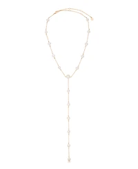 Ettika Dripping Mother of Pearl Lariat Necklace