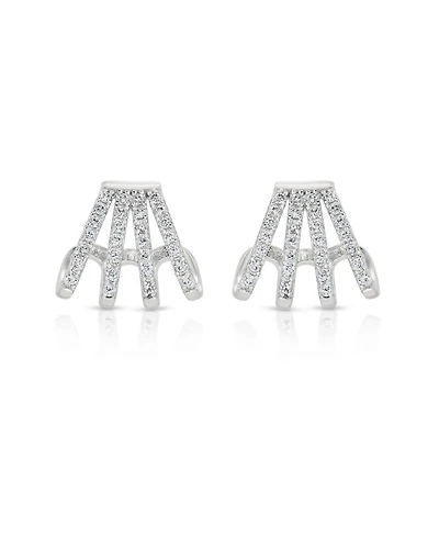 Ettika Glisten Wing Pave Earrings