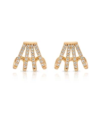 Ettika Glisten Wing Pave Earrings