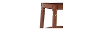 Streamdale Furniture Seat height 26" Cow top Leather Wooden Bar Stools, 360 Degree Swivel Bar Height Chair with Backs for Home Kitchen Counter(bl