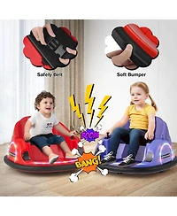 Hongge 12V 360° Ride on Bumper Car for Toddlers with Remote Control