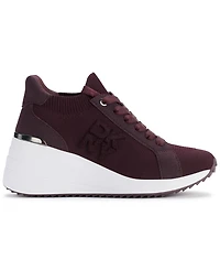 Dkny Women's Kasia Lace-Up Wedge Sneakers
