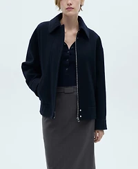 Mango Women's Pinstripe Pencil Skirt
