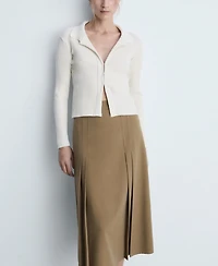 Mango Women's Check Suit Skirt